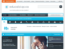 Tablet Screenshot of educaloi.qc.ca